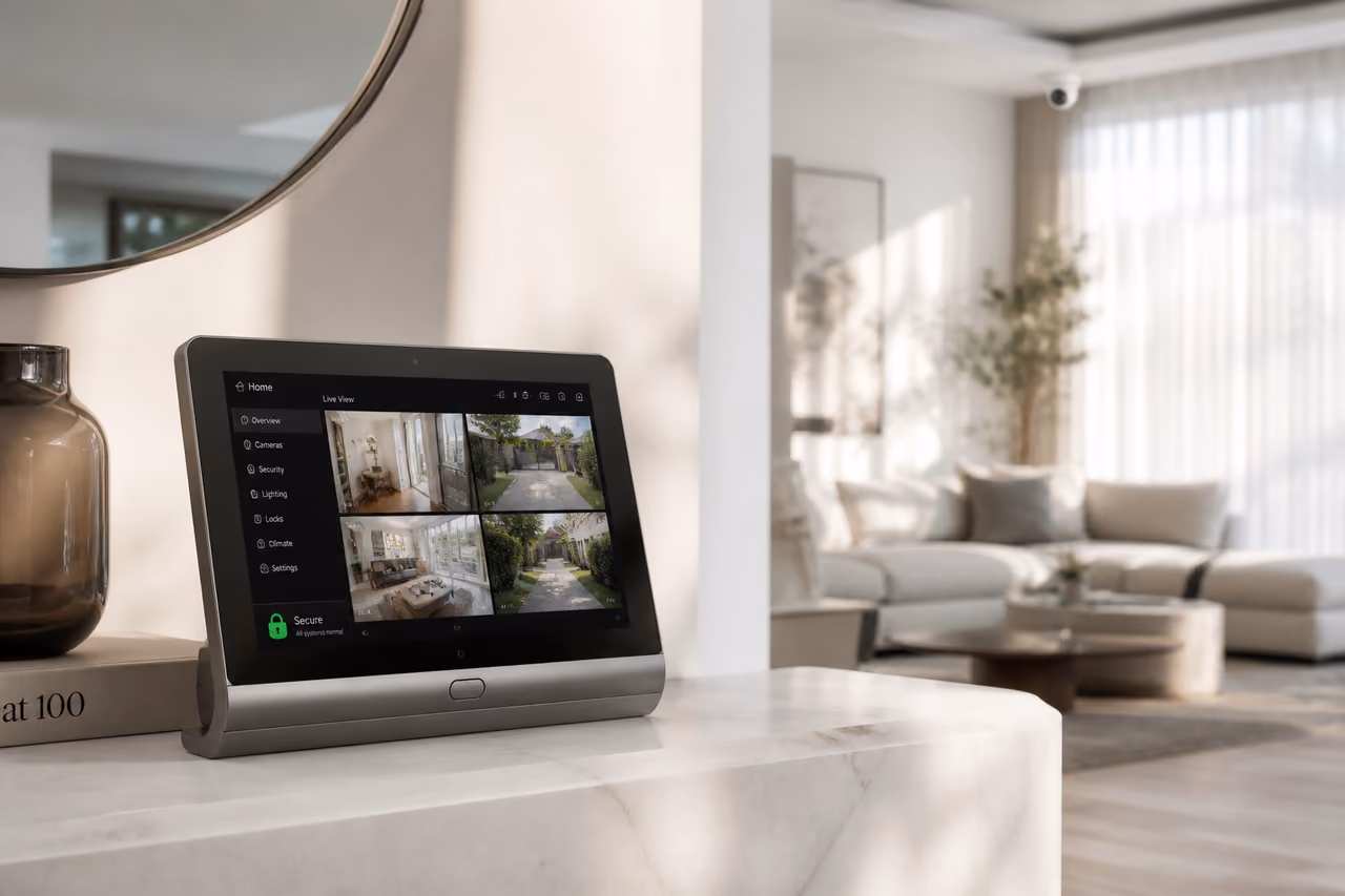 Smart Control Panel of an Advanced Home Security System