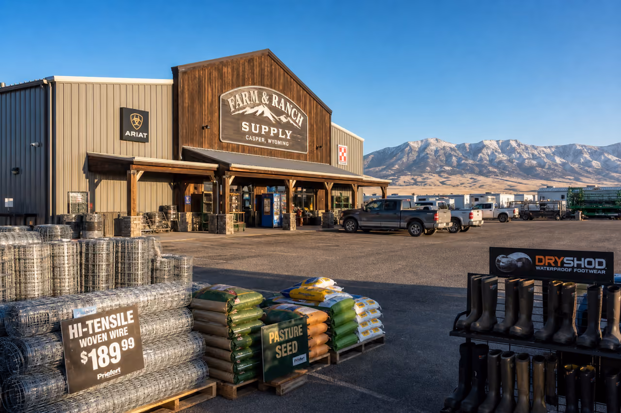 Farm and Ranch Supply Store Exterior in Casper Wyoming