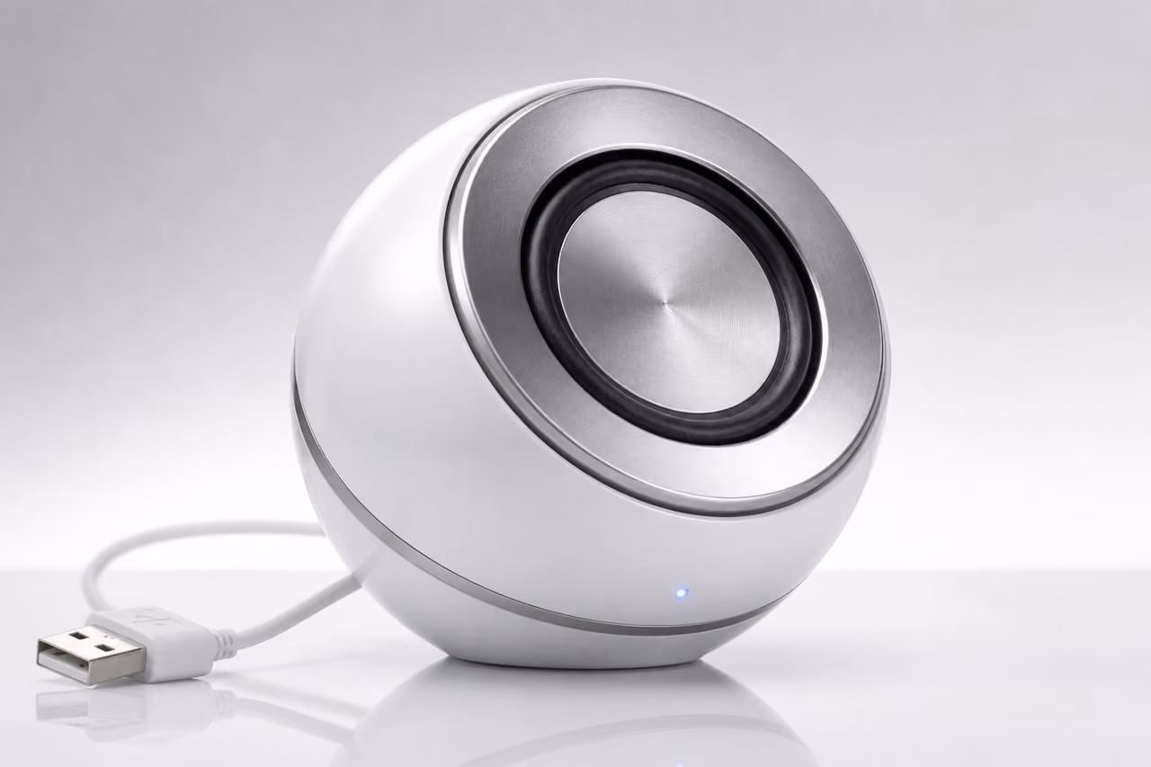 Altec Lansing Orbit USB Iml237 Portable Speaker on White Background