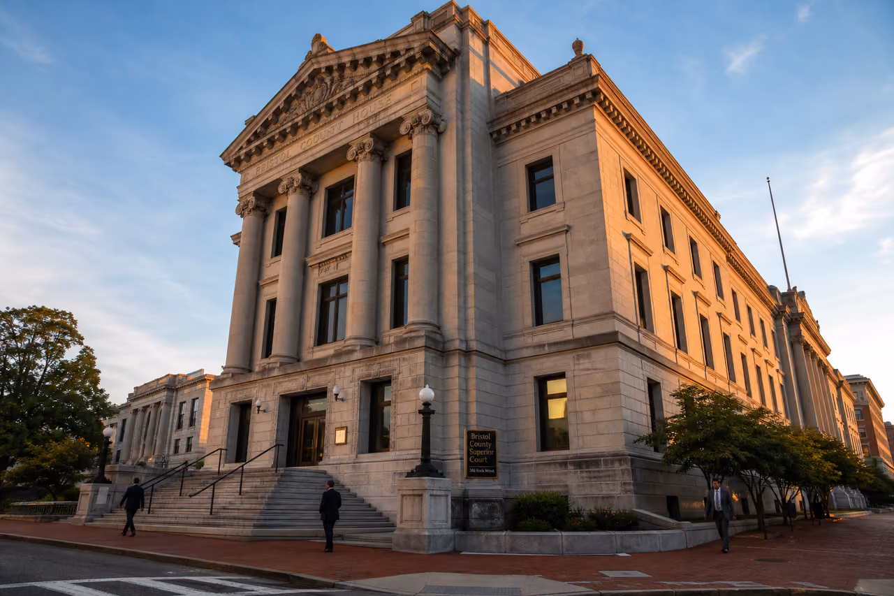 Historic Fall River Courthouse Building on Rock Street