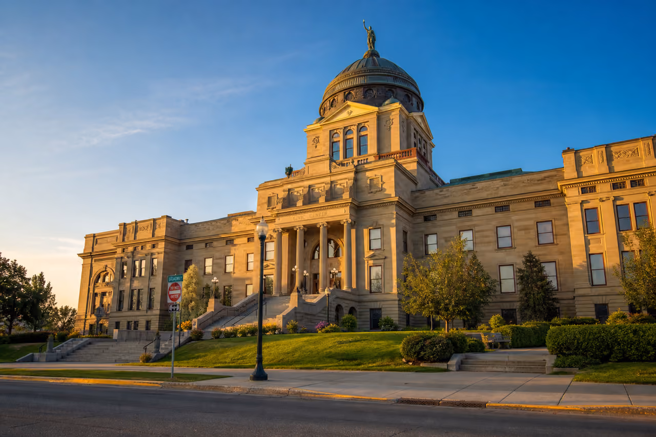 Civic Center in Helena Montana Under a Clear Sky