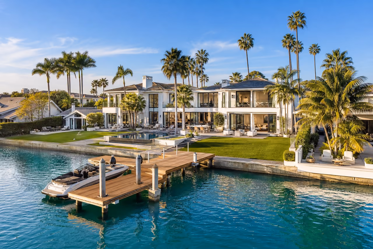 Luxury Waterfront Estate in Bay Island Newport Beach
