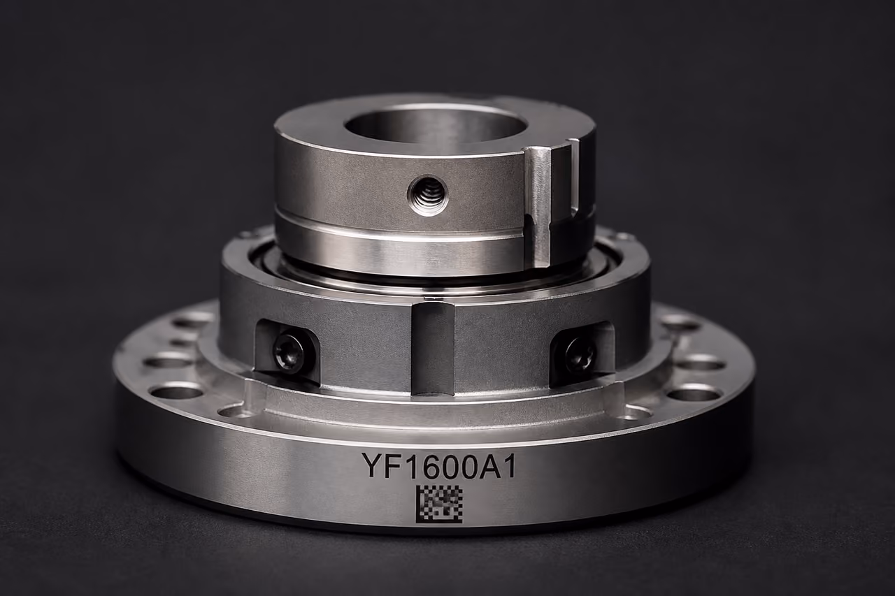 Yf1600a1 Industrial Precision Component on Dark Background