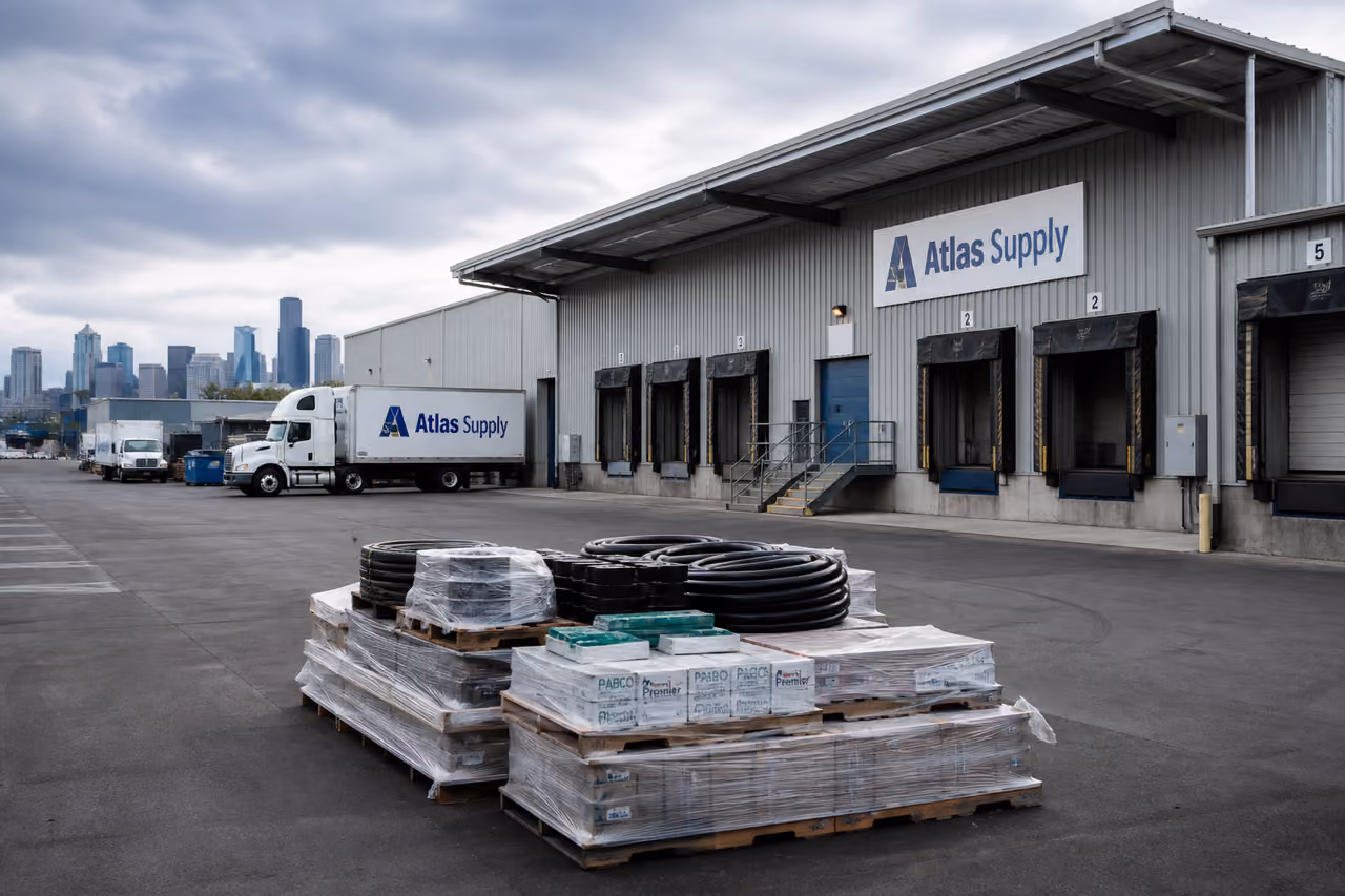 Exterior of Atlas Supply Warehouse in Seattle Washington