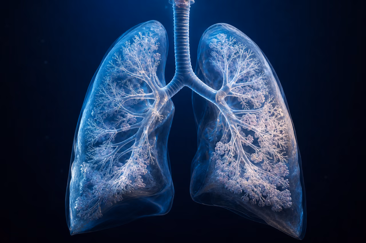 Anatomical 3D Model of Human Lungs and Bronchial System