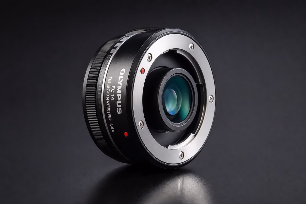 Olympus Ec 14 Teleconverter X1 4 on Dark Surface