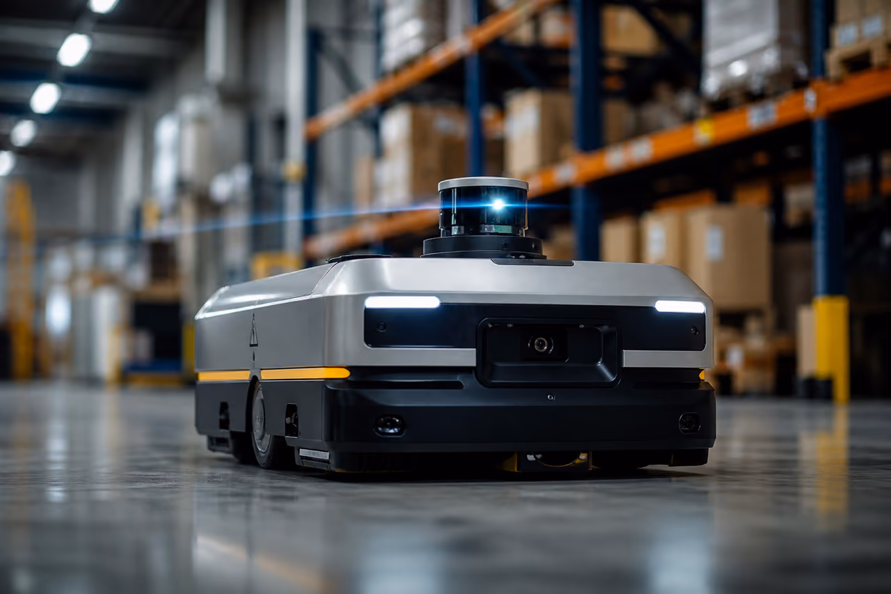 Autonomous Robot with Laser Range Finder in Modern Warehouse