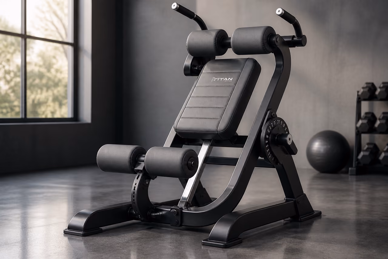 Modern Abs Flex Machine in a Minimalist Gym Studio