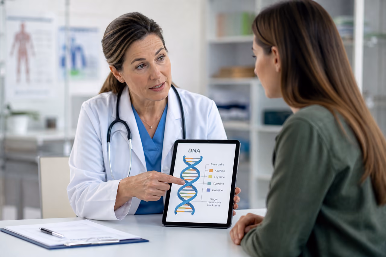 Doctor Explaining Genetic Factors of Ibs to Patient