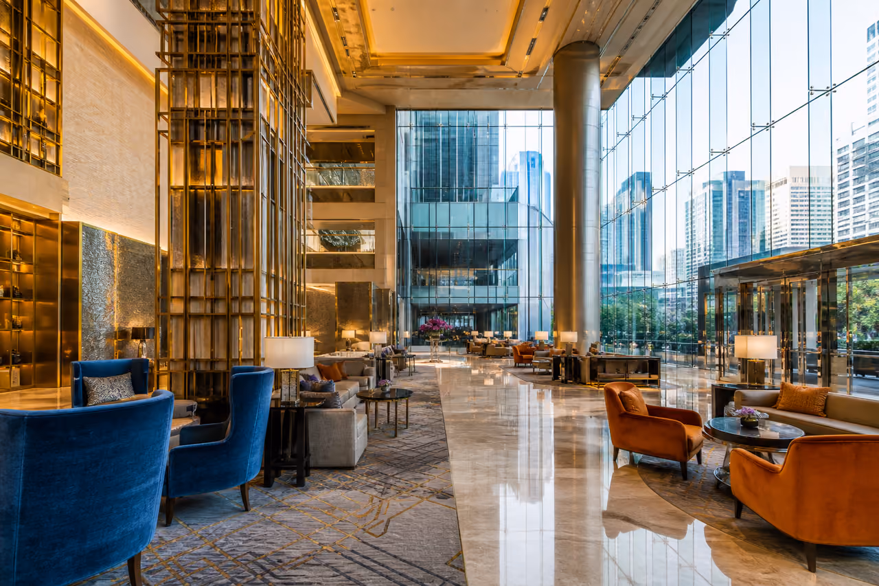 Luxury Hotel Lobby at Centara Grand Centralworld