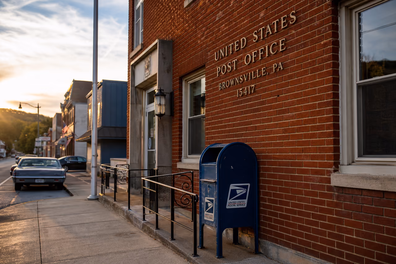 Historic Brick Post Office in Brownsville Pa