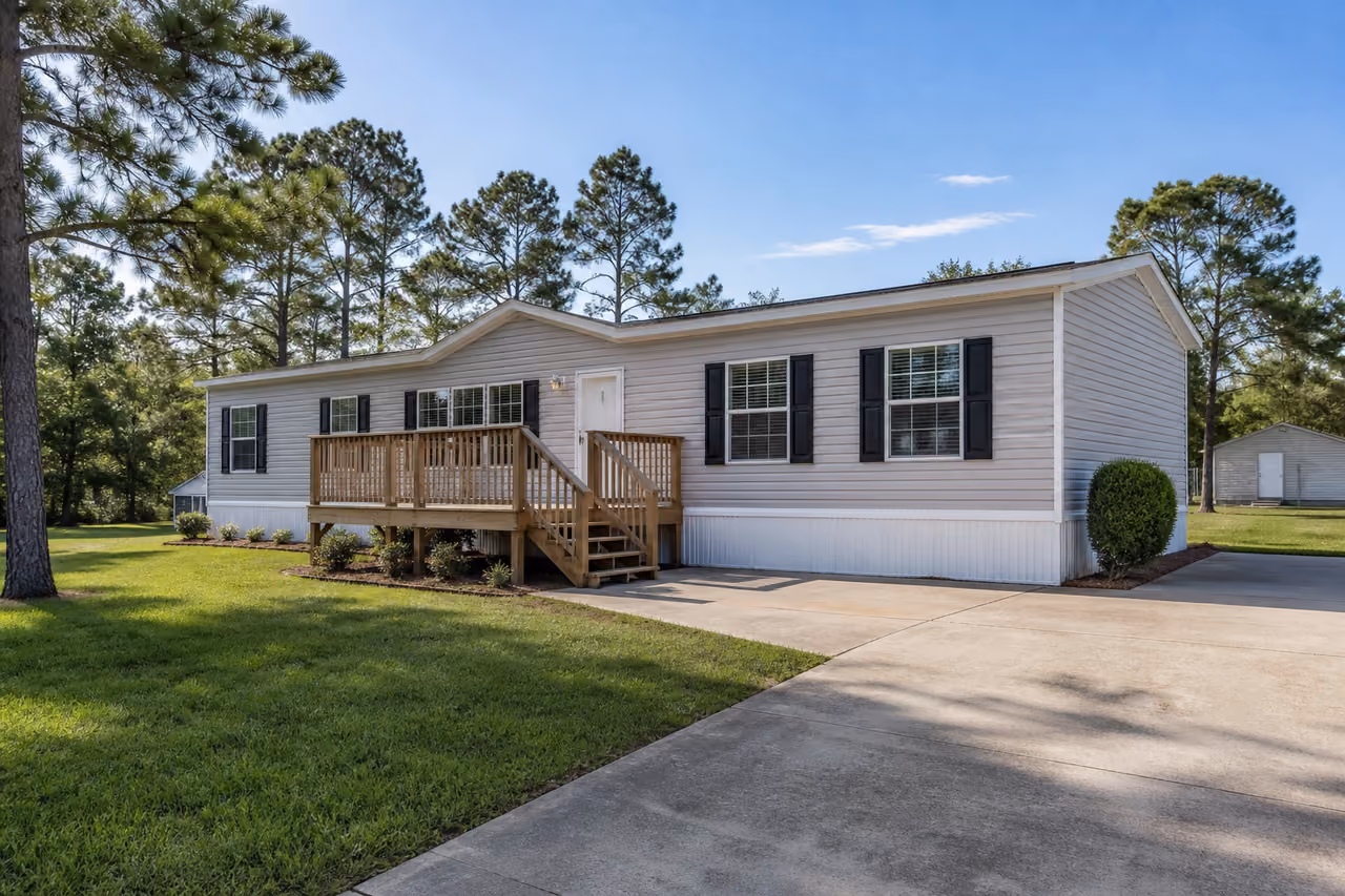Modern Manufactured Home on a Landscaped Lot in Dublin Georgia