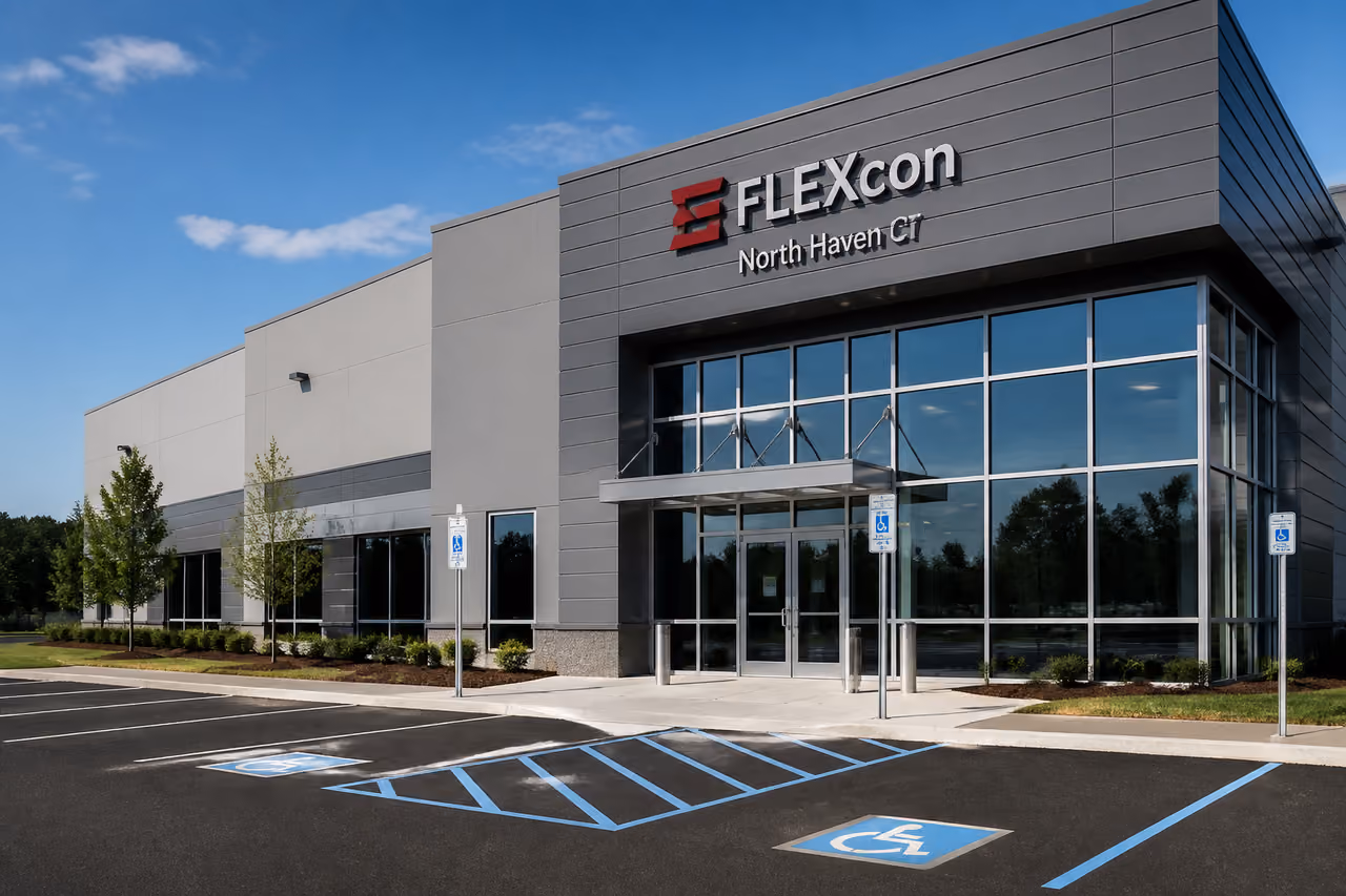 Modern Commercial Building Exterior in North Haven Connecticut