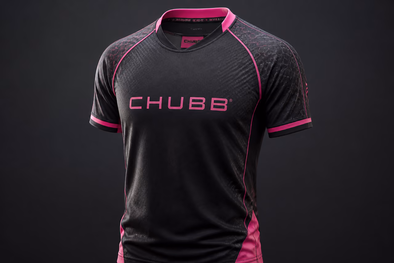 Athletic Chubb Jersey Displayed on a Ghost Mannequin
