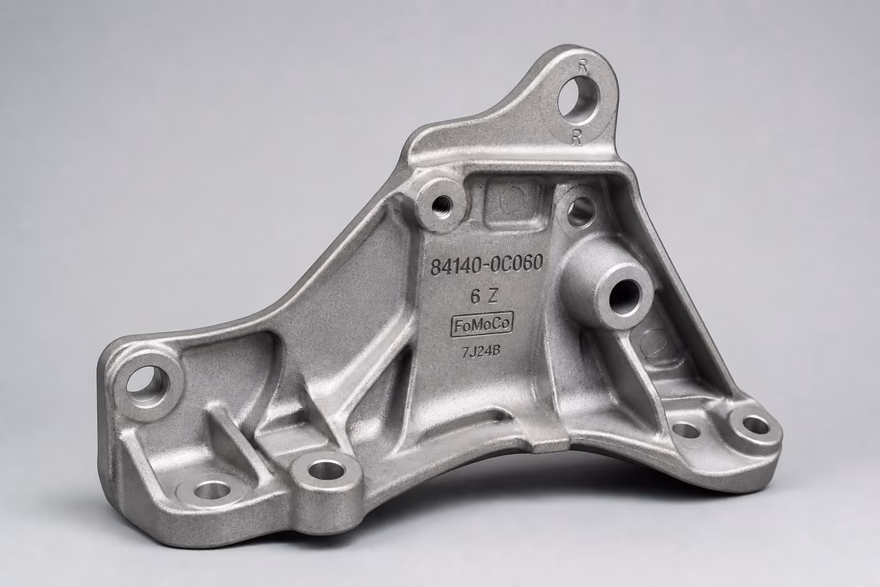 Automotive Engine Bracket 84140-0c060 on Neutral Background