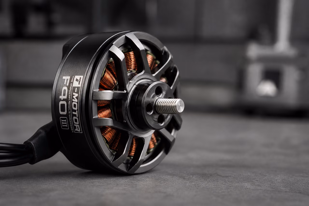 T-Motor F40 Iii Brushless Motor on Studio Background