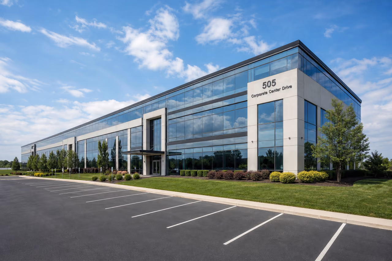 Modern Office Building Exterior at 505 Corporate Center Drive