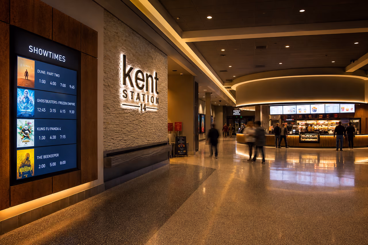 Modern Cinema Lobby in Kent Ohio