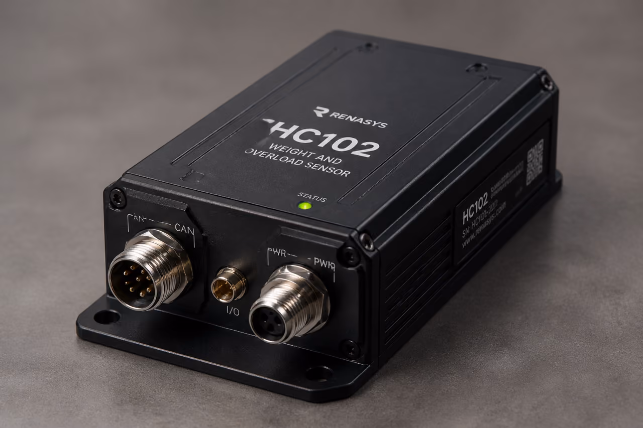 Hc102 Industrial Sensor Module on Neutral Background