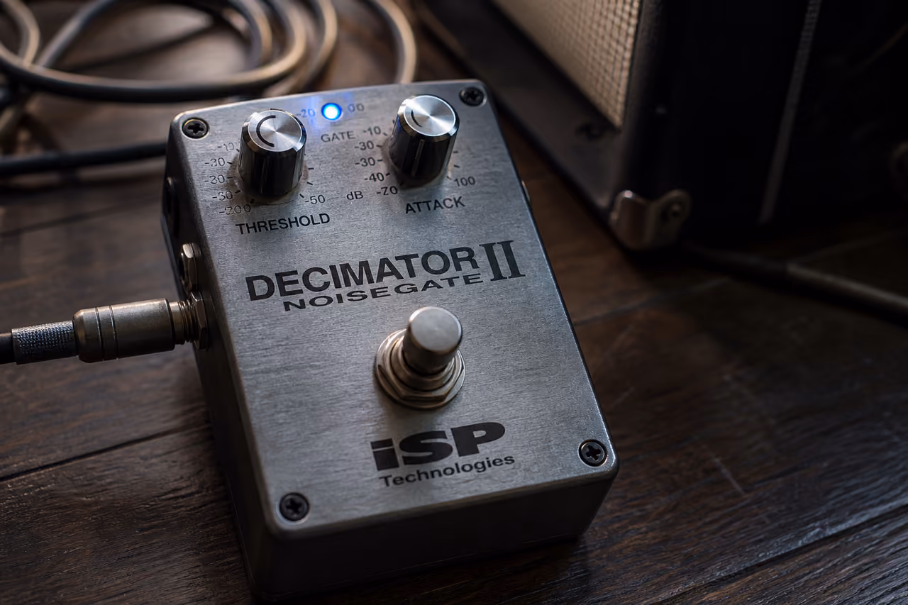 Noise Gate Pedal on a Studio Floor
