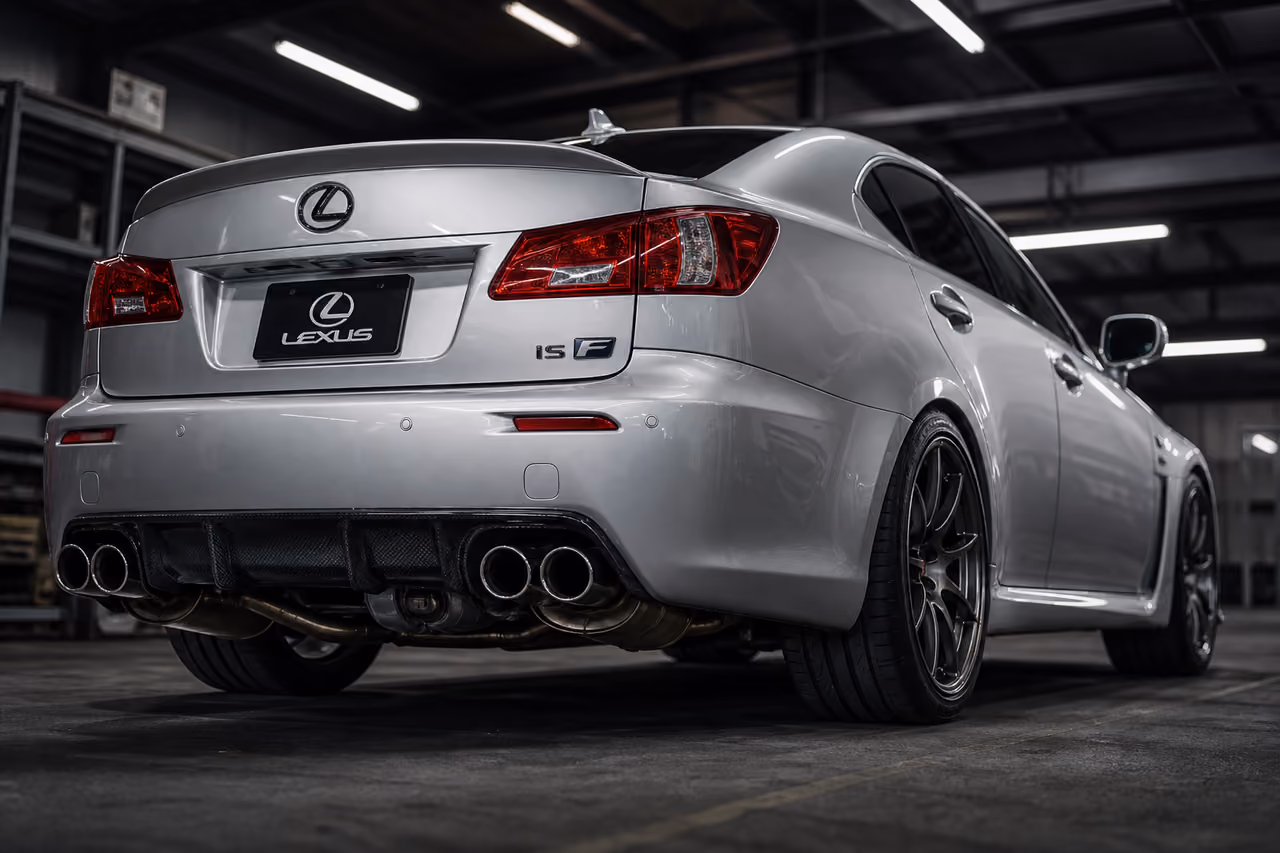 Lexus Is F with Performance Aftermarket Exhaust System