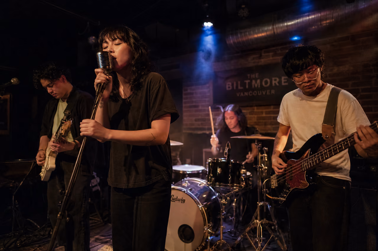 Indie Rock Band Performing Live in a Vancouver Venue