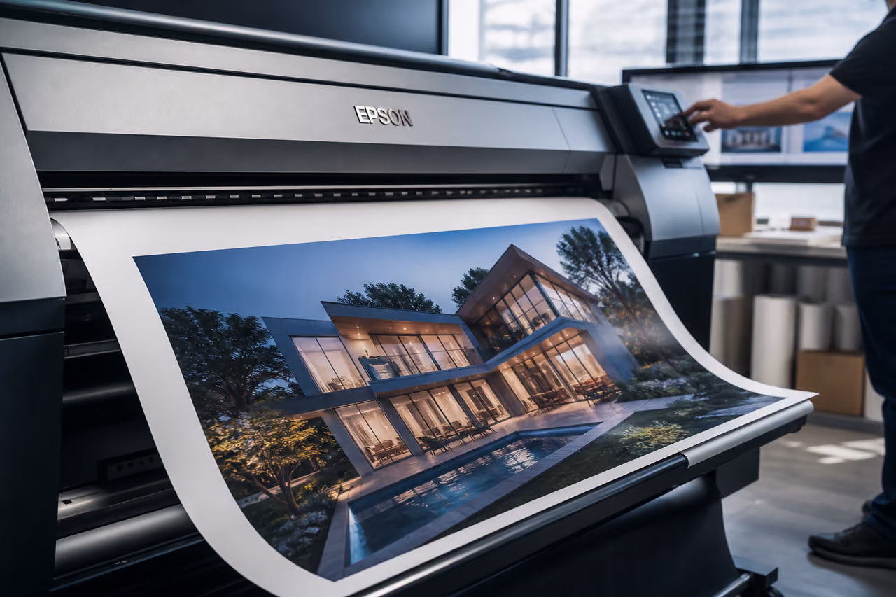 Large Format Inkjet Printer Producing High Detail Art Print