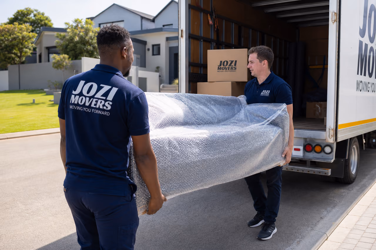 Professional Movers Loading Furniture Into Truck in Randburg