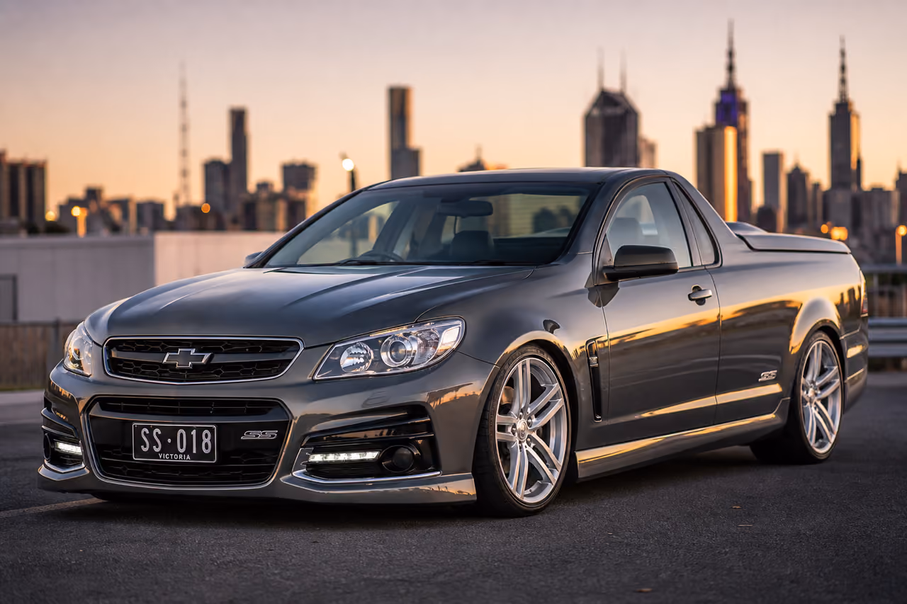 Customized 2018 Chevy Ss Truck Parked on Urban Street