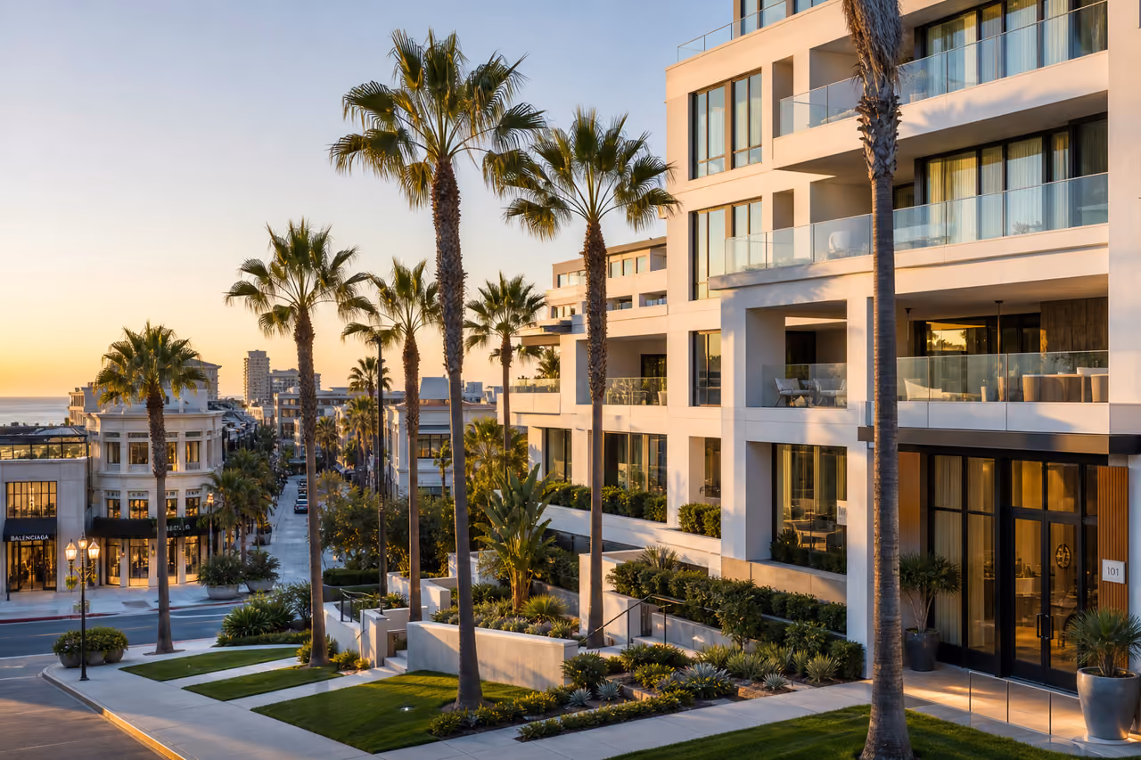 Modern Luxury Apartments Near a High End Shopping District