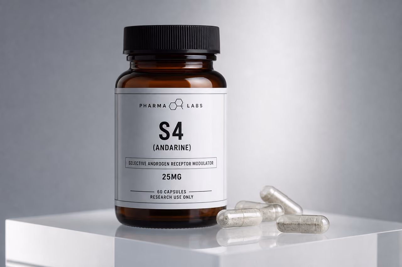 Pharmaceutical Supplement Bottle of S4 Sarm Andarine
