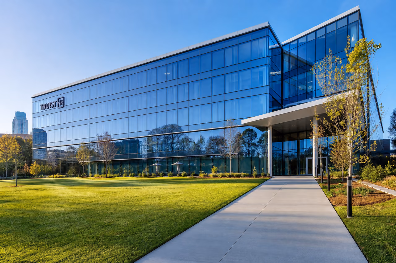 Modern Corporate Office Building Exterior in Atlanta Georgia