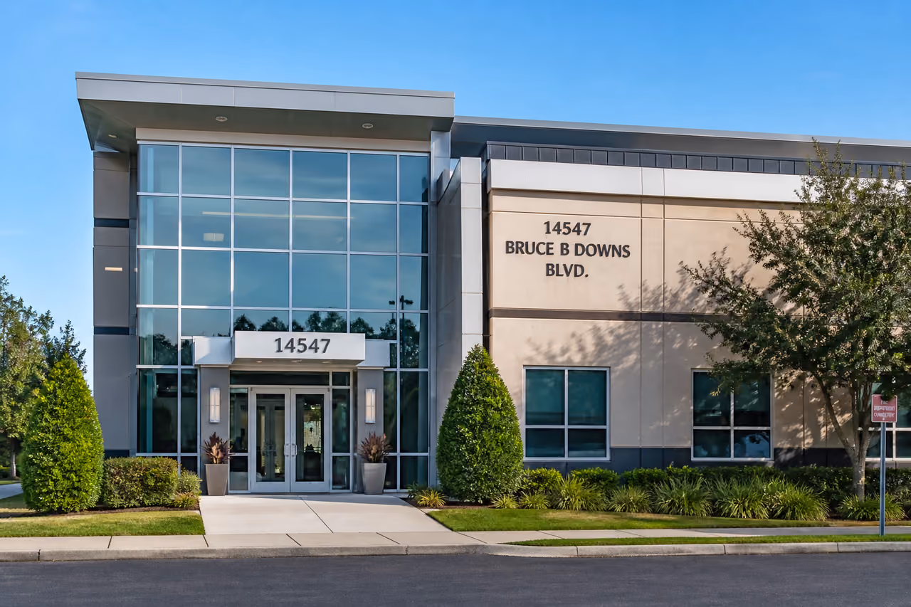 Modern Commercial Building Exterior at 14547 Bruce B Downs Blvd