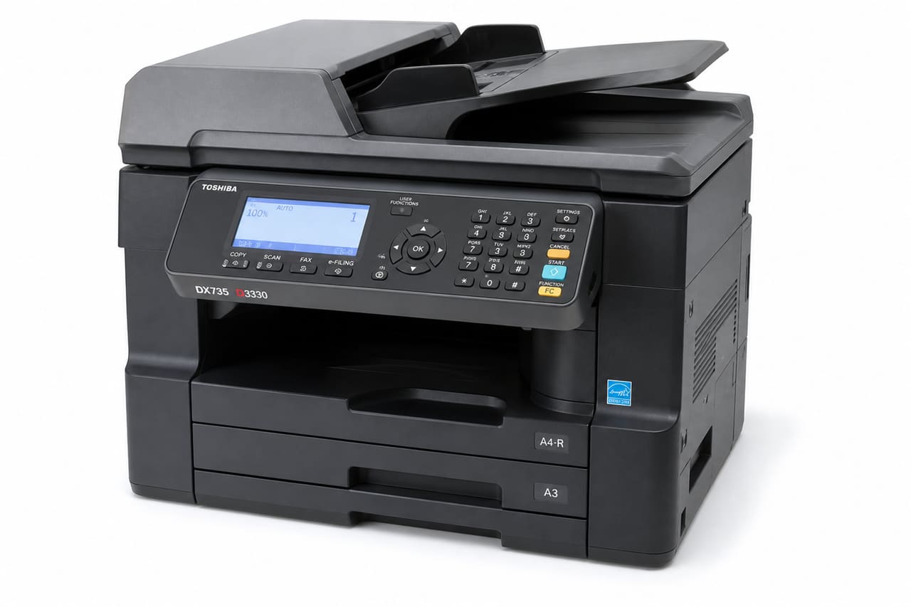 Toshiba Dx735 D3330 Multifunction Printer in Studio Setting