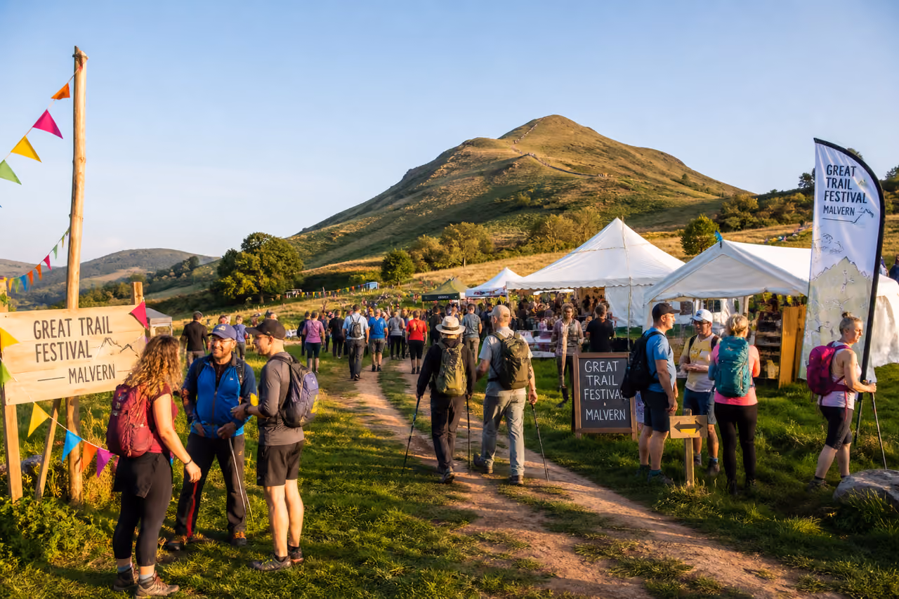 People Gathering at the Great Trail Festival Malvern