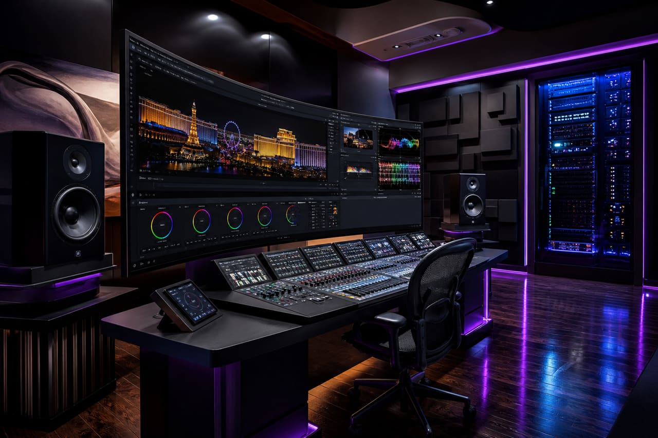 Professional Post Production Suite in a Las Vegas Movie Studio