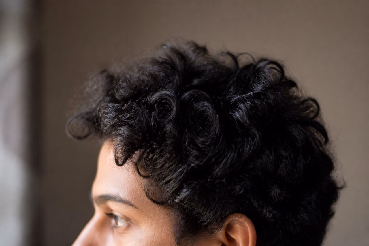 Close-Up of Natural Sar Hair Texture