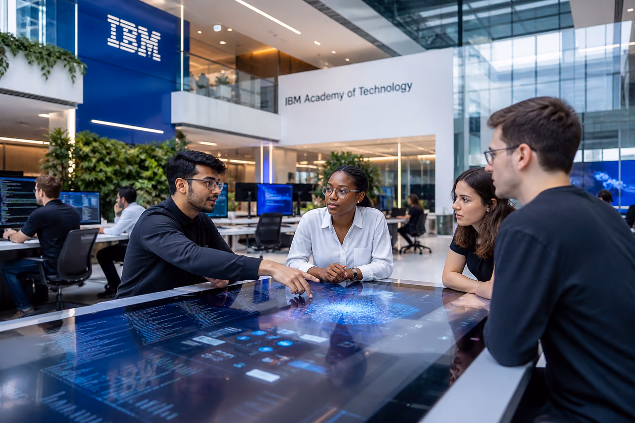Students Collaborating in a Modern Technical Learning Hub